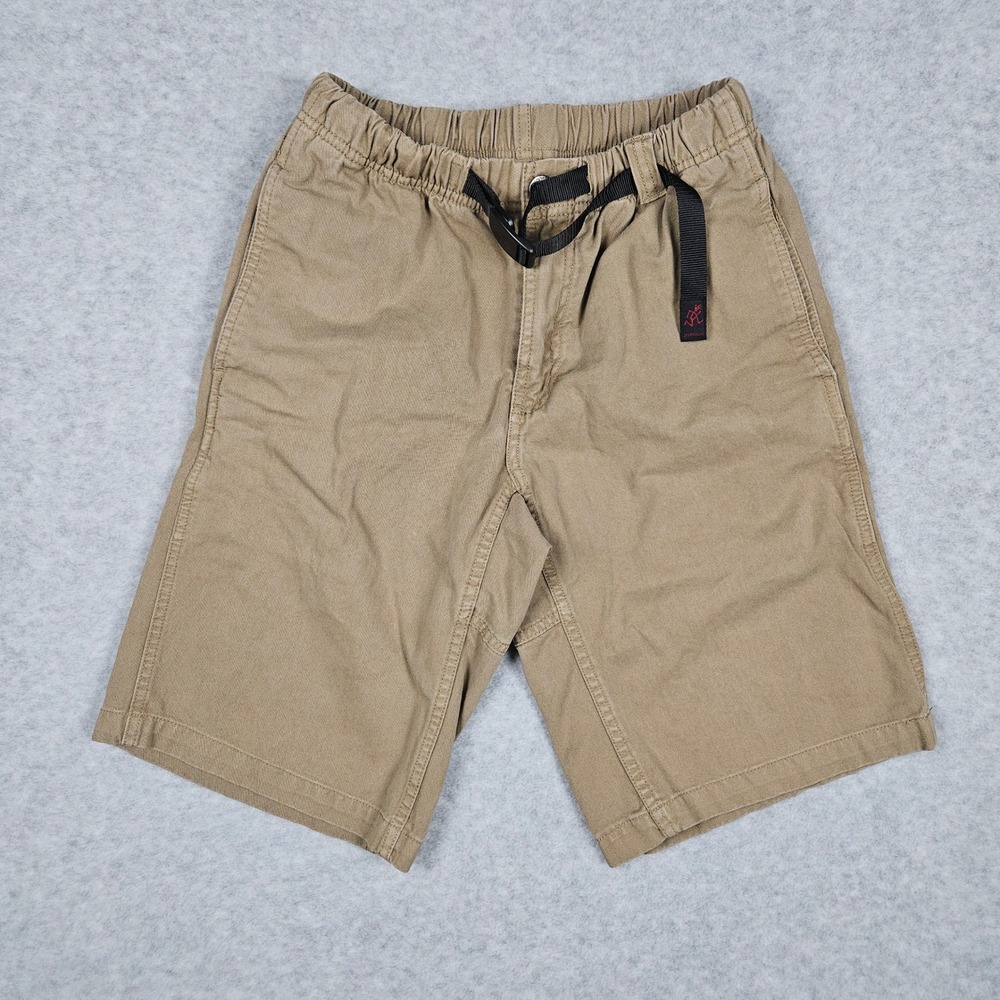 Gramicci (Men's Small) Tan Khaki G-Shorts 11" Belted Climbing Hiking Gorpcore